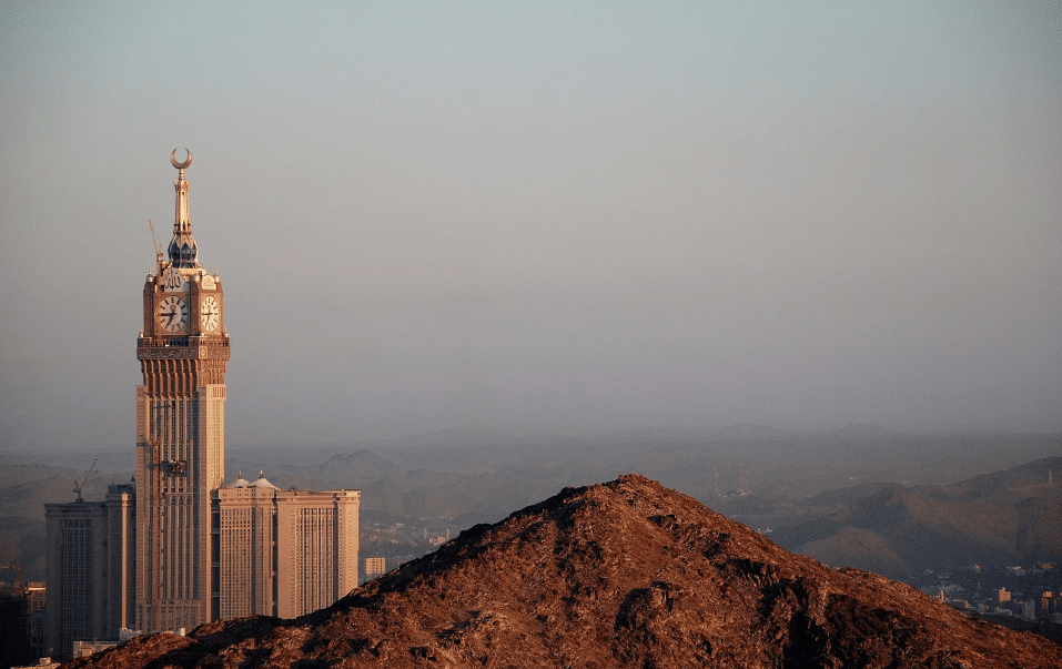 vue autour de la Mecque